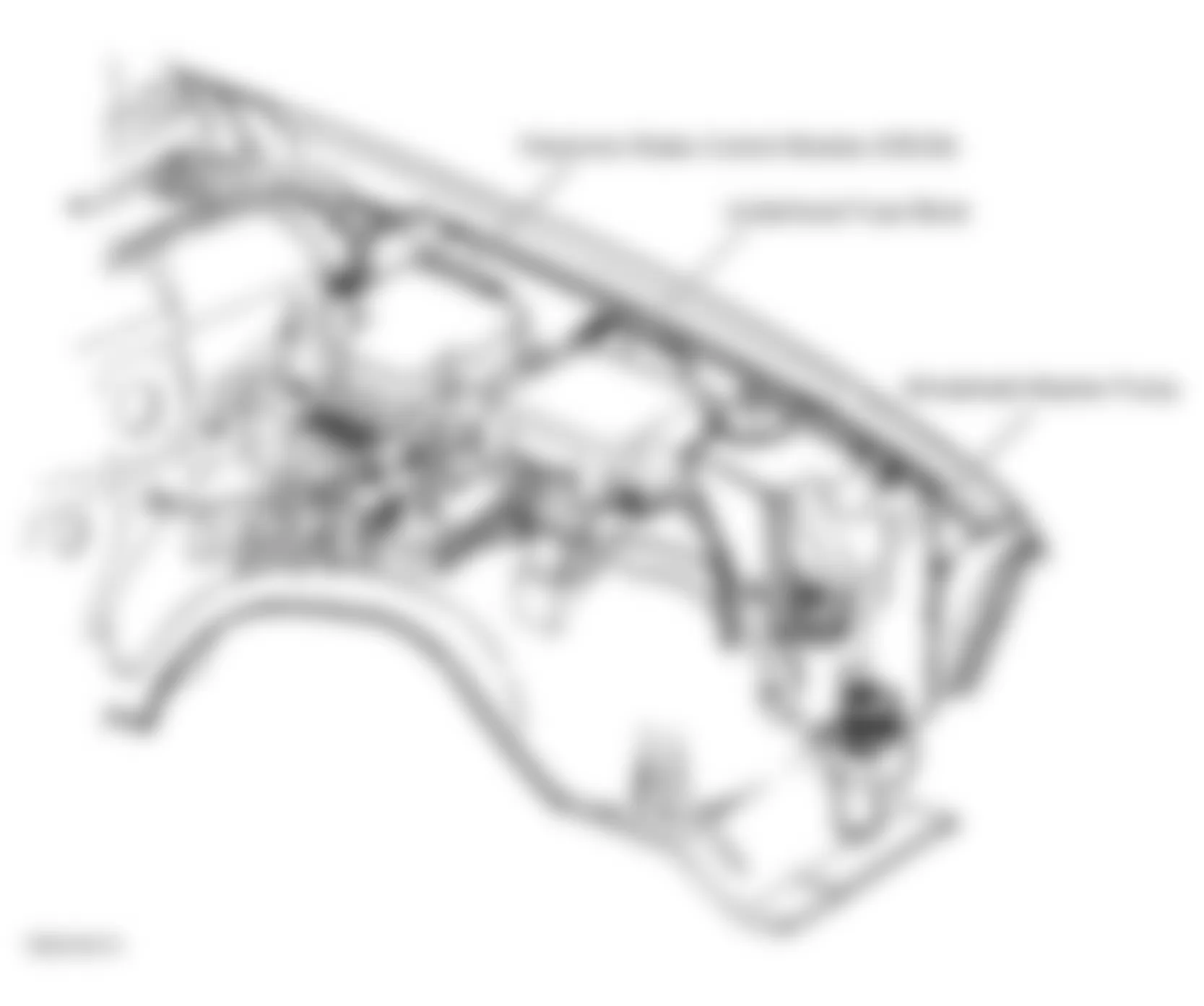 Isuzu Hombre S 1999 - Component Locations -  Left Side Of Engine Compartment