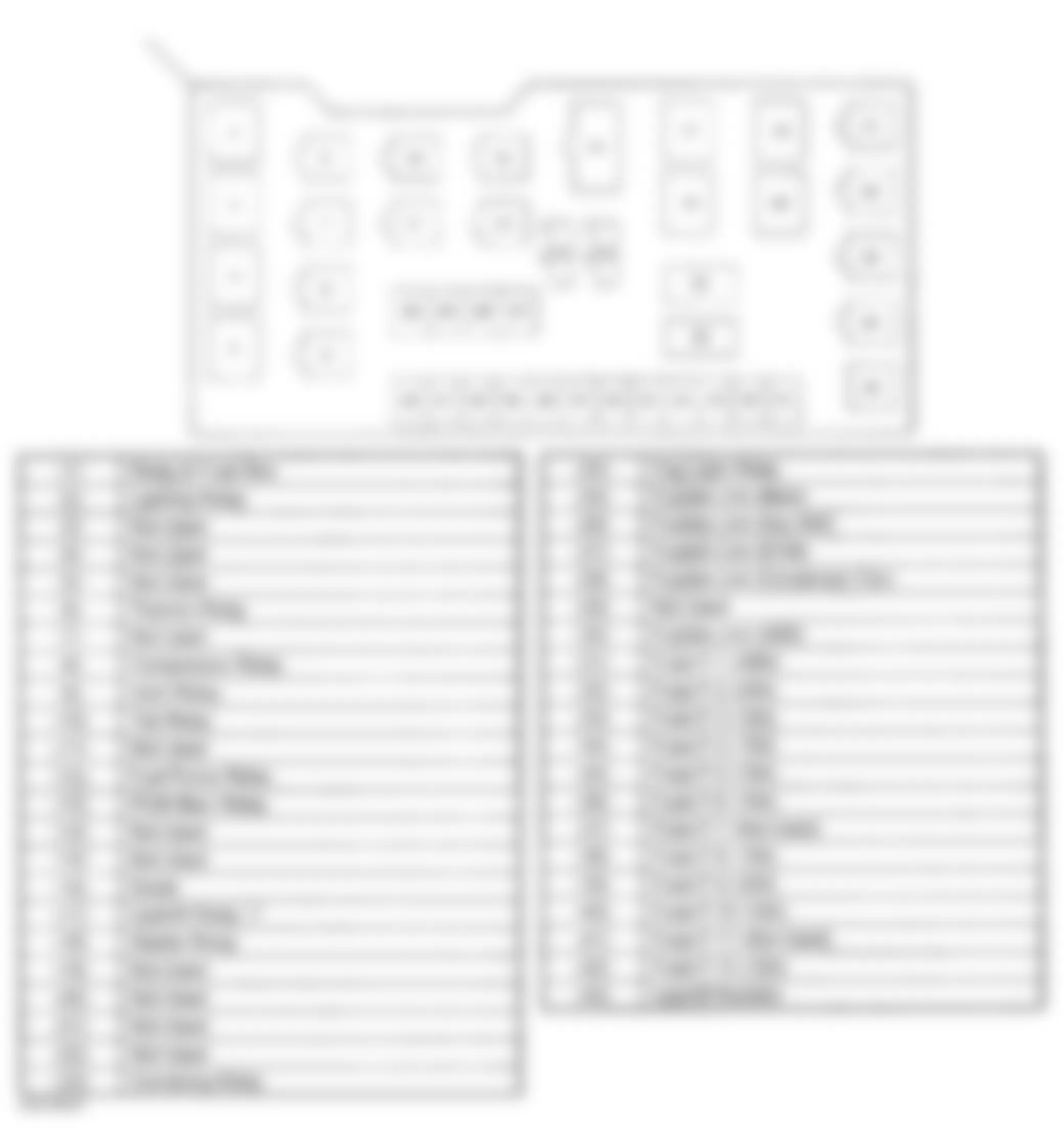 Isuzu Trooper LS 2000 - Component Locations -  Identifying Relay & Fuse Box Component Identification