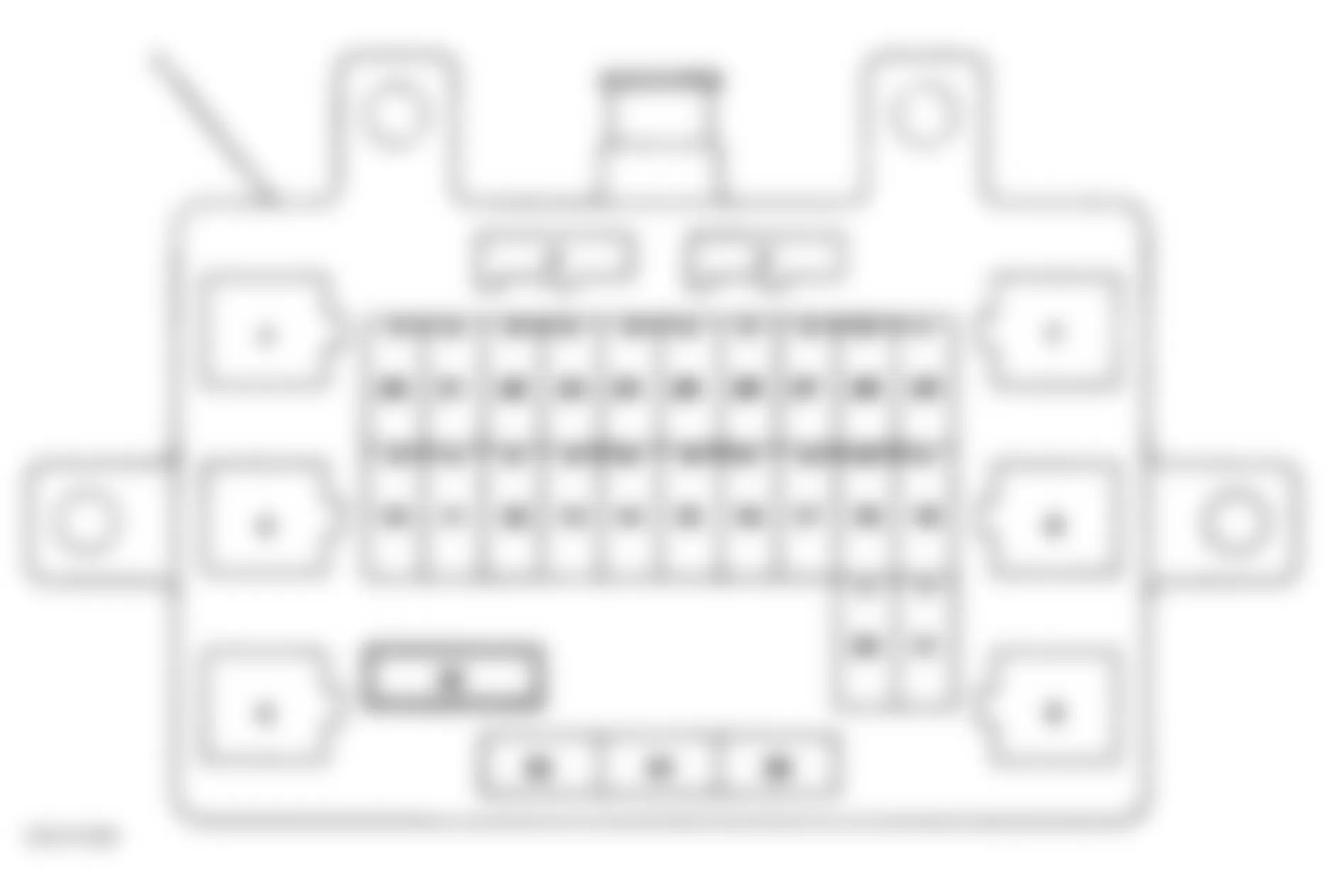 Isuzu Rodeo LS 2001 - Component Locations -  Identifying Instrument Panel Fuses (2000 Amigo, 2000-2001 Rodeo & 2001 Rodeo Sport)