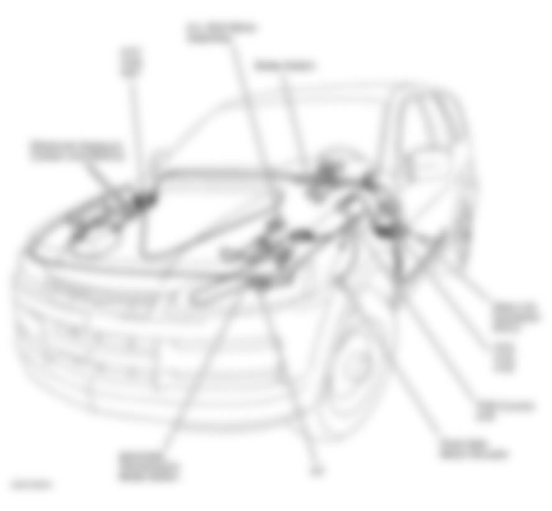 Isuzu Axiom 2002 - Component Locations -  Engine Compartment & Left Side of Dash