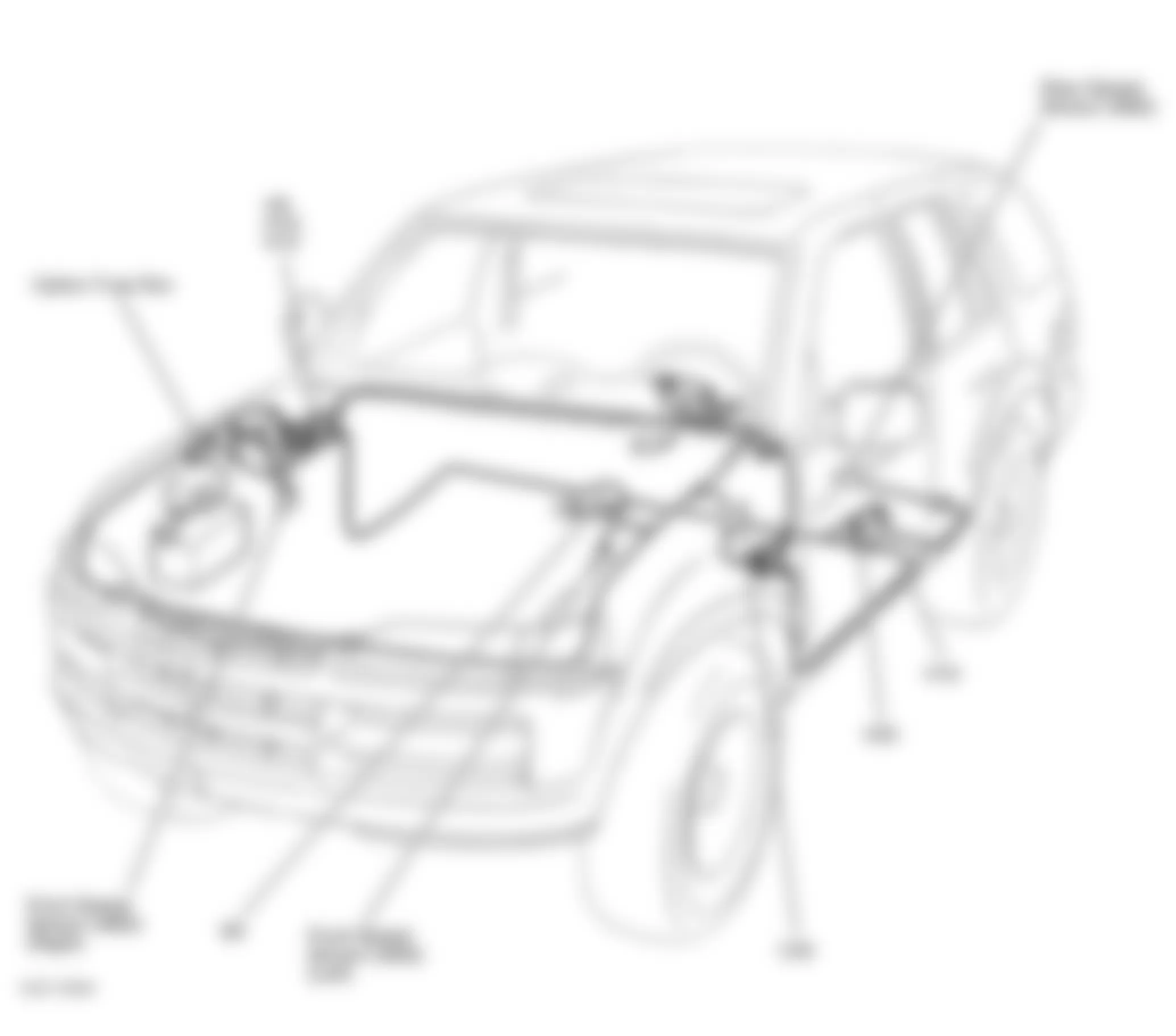 Isuzu Axiom 2002 - Component Locations -  Wheel Speed Sensor & Vehicle Overview