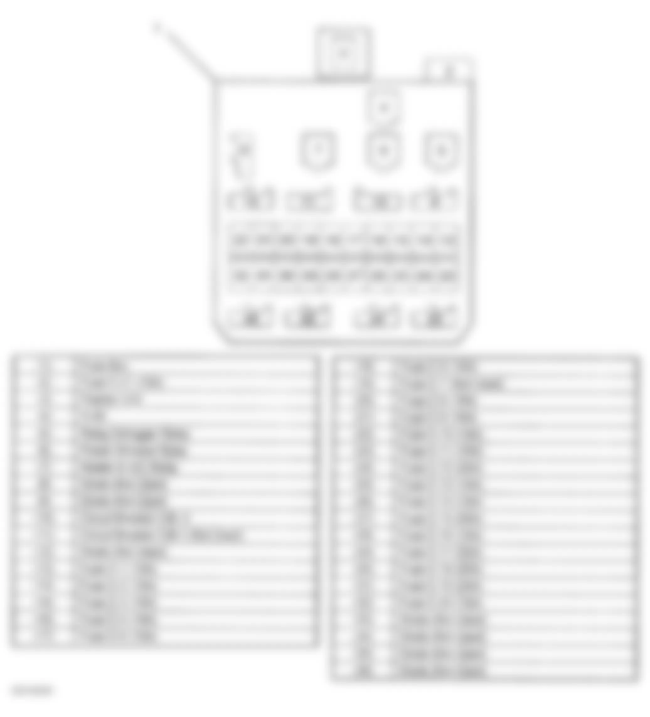 Isuzu Trooper Limited 2002 - Component Locations -  Identifying Fuse Box Component Identification