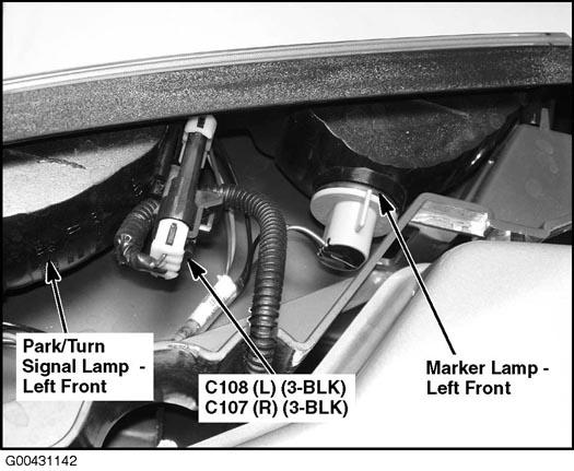 Isuzu i-280 LS 2006 - Component Locations -  Left Front Of Engine Compartment (Right Similar)