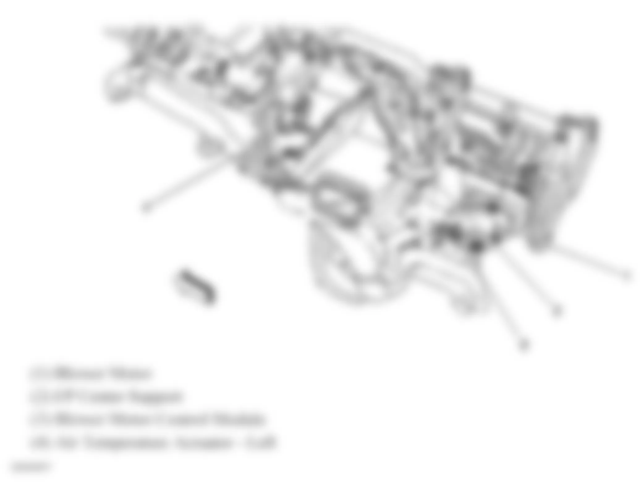 Isuzu Ascender S 2007 - Component Locations -  Instrument Panel Carrier