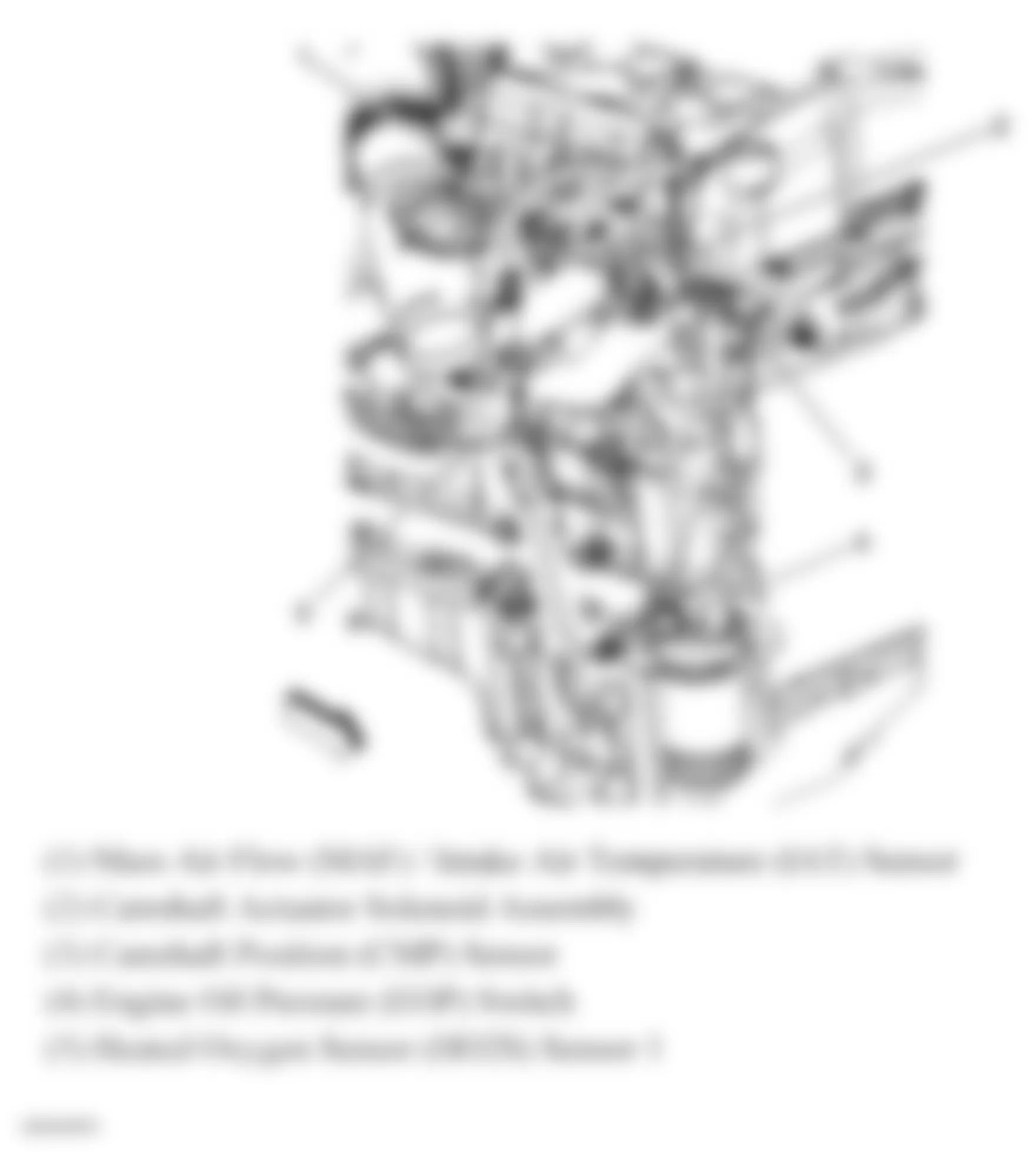 Isuzu Ascender S 2007 - Component Locations -  Right Front Side Of Engine