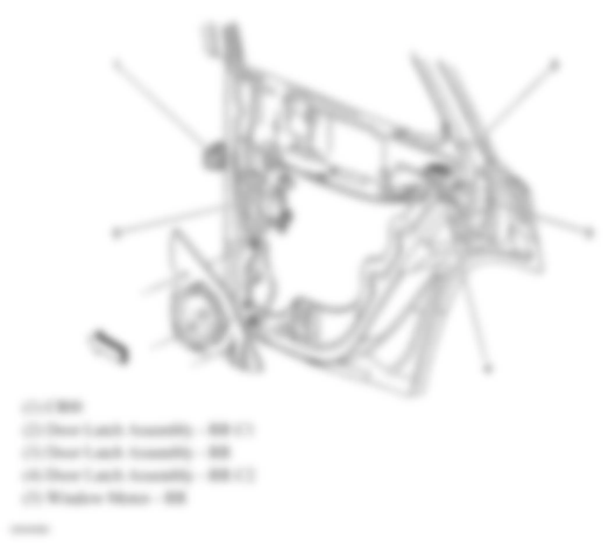 Isuzu Ascender S 2007 - Component Locations -  Right Rear Door