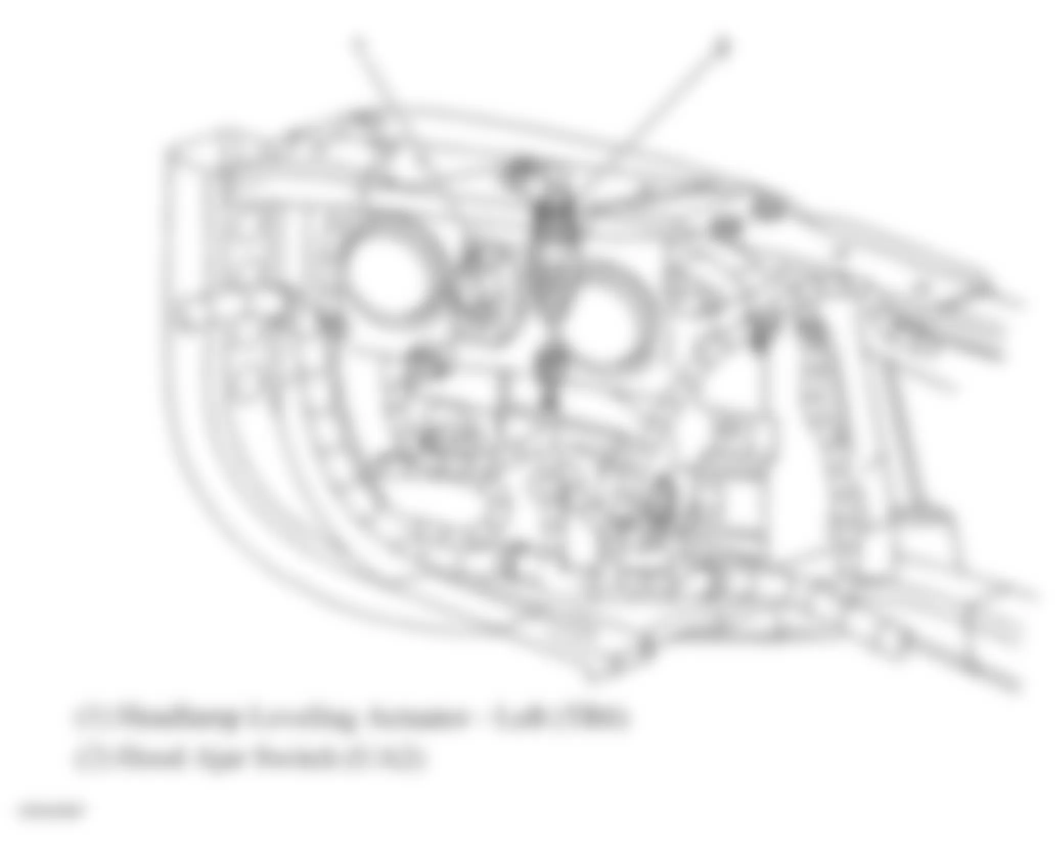 Isuzu Ascender S 2007 - Component Locations -  Behind Left Headlamp