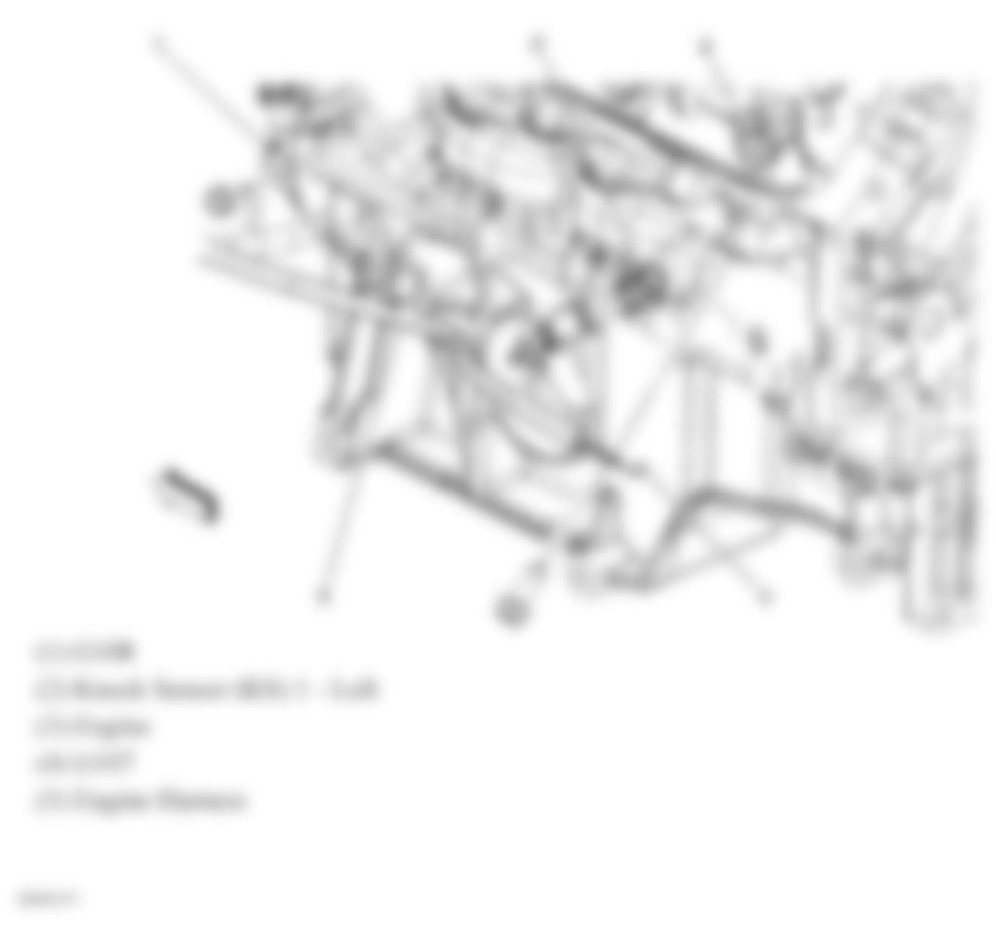 Isuzu Ascender S 2007 - Component Locations -  Lower Left Side Of Engine