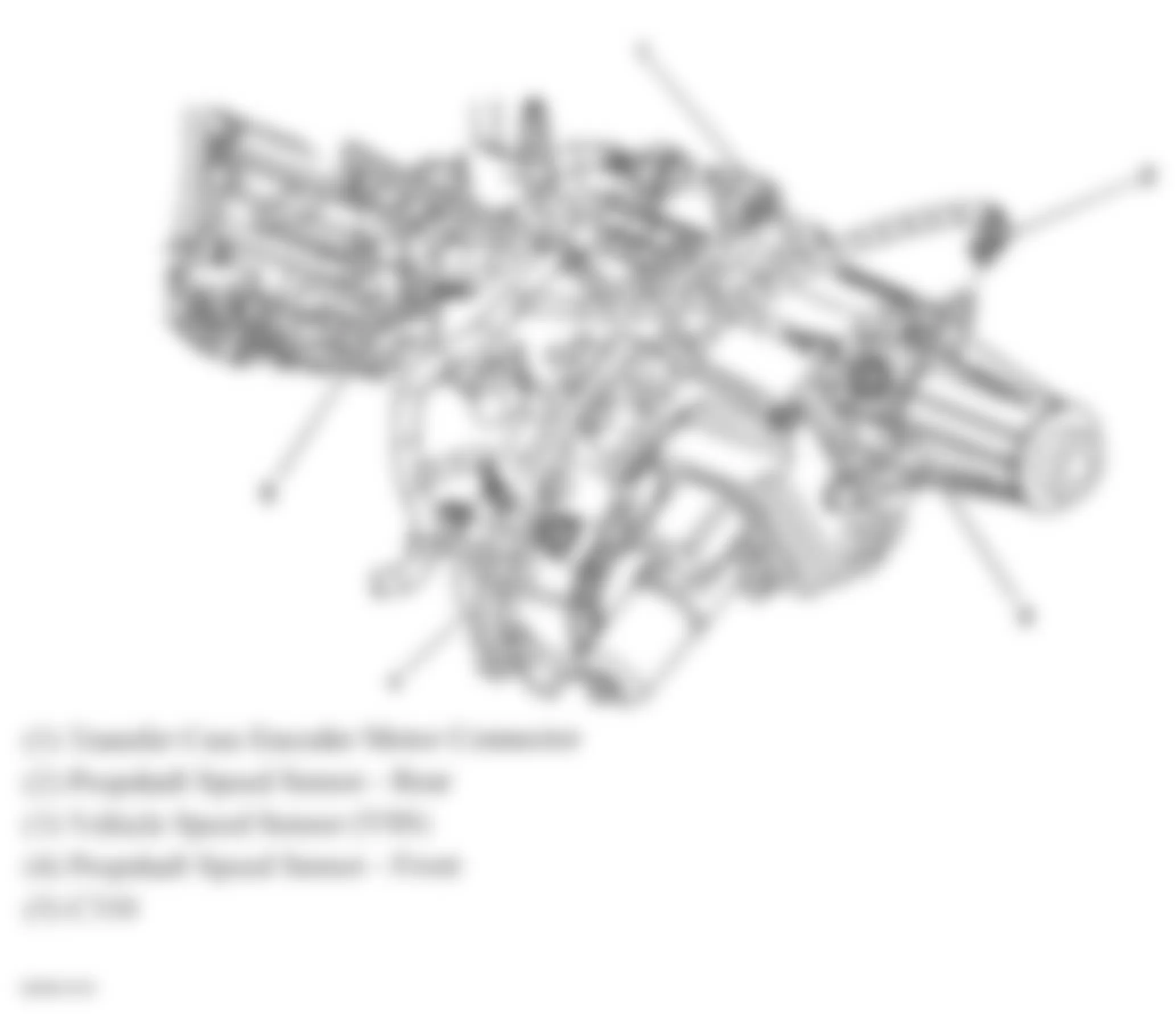 Isuzu Ascender S 2007 - Component Locations -  Transfer Case