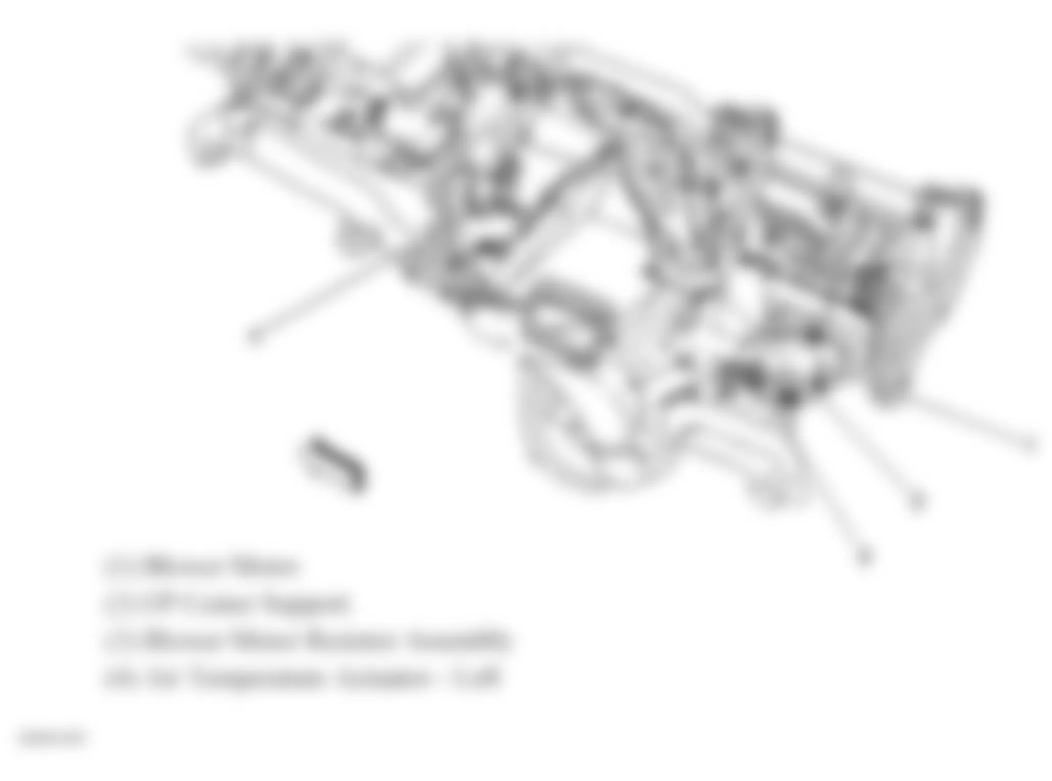 Isuzu Ascender S 2007 - Component Locations -  Instrument Panel Carrier