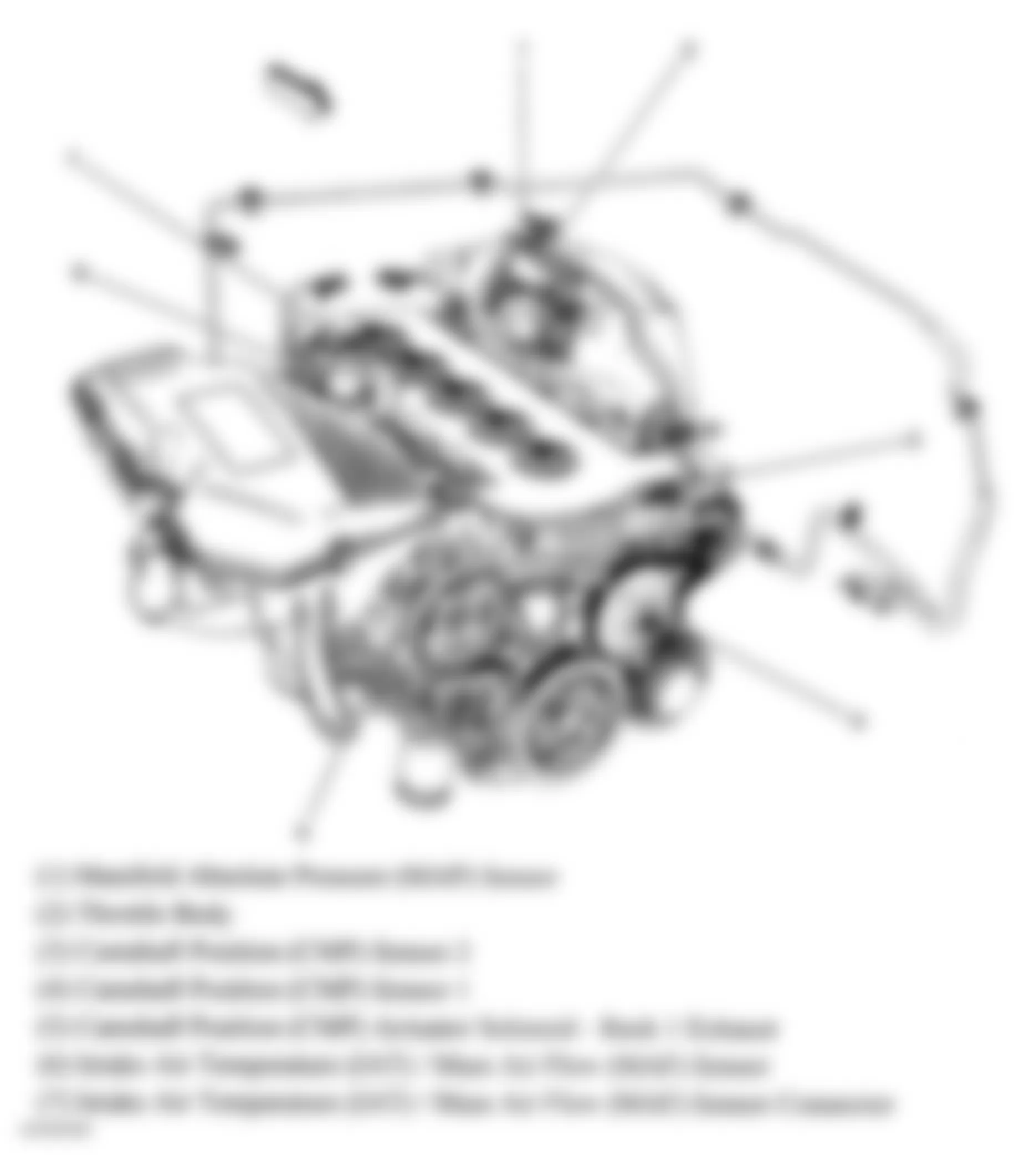 Isuzu i-290 LS 2007 - Component Locations -  Right Front Of Engine (3.7L)