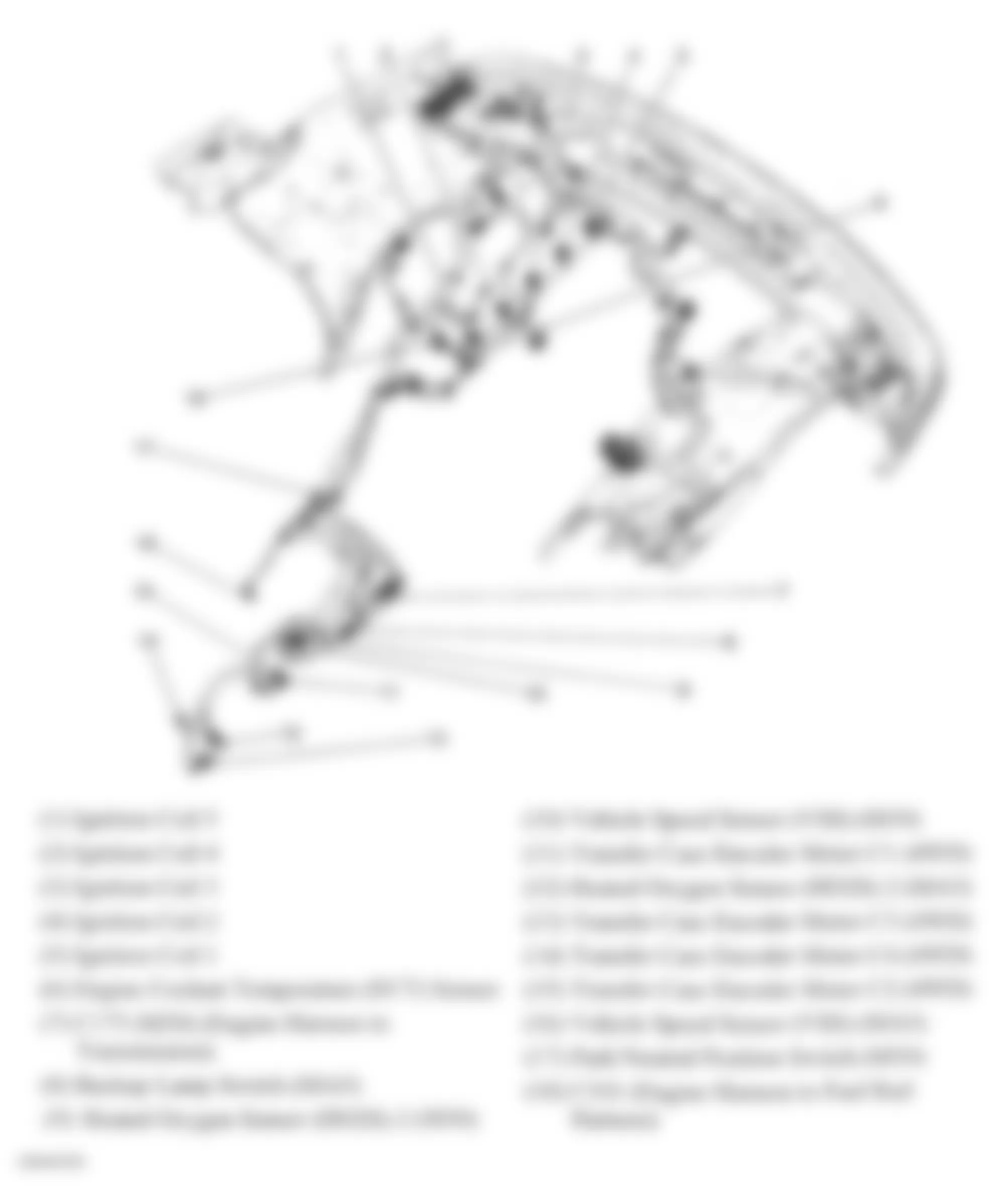 Isuzu i-290 LS 2007 - Component Locations -  Engine Harness Routing (3.7L)