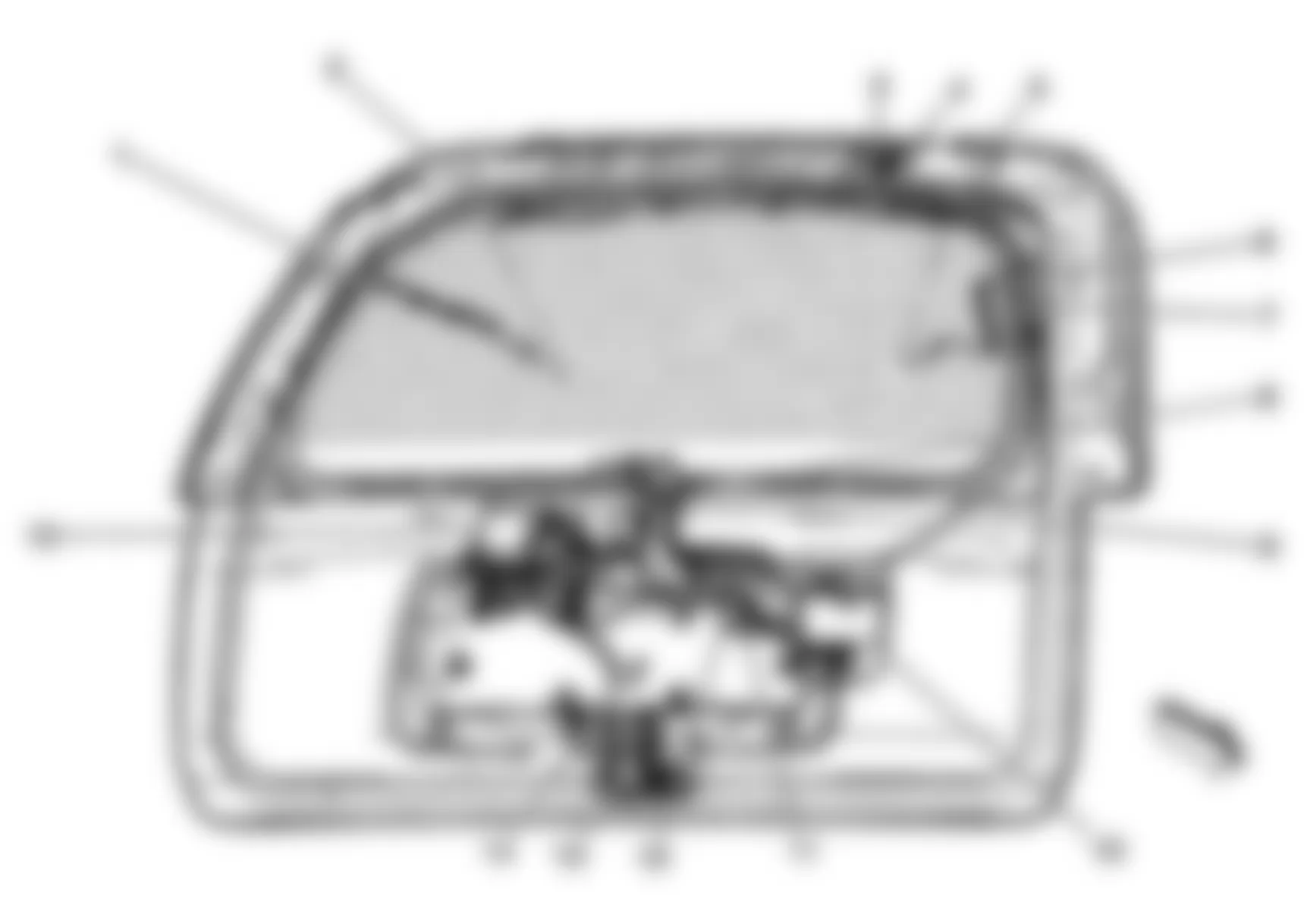 Isuzu Ascender LS 2008 - Component Locations -  Liftgate