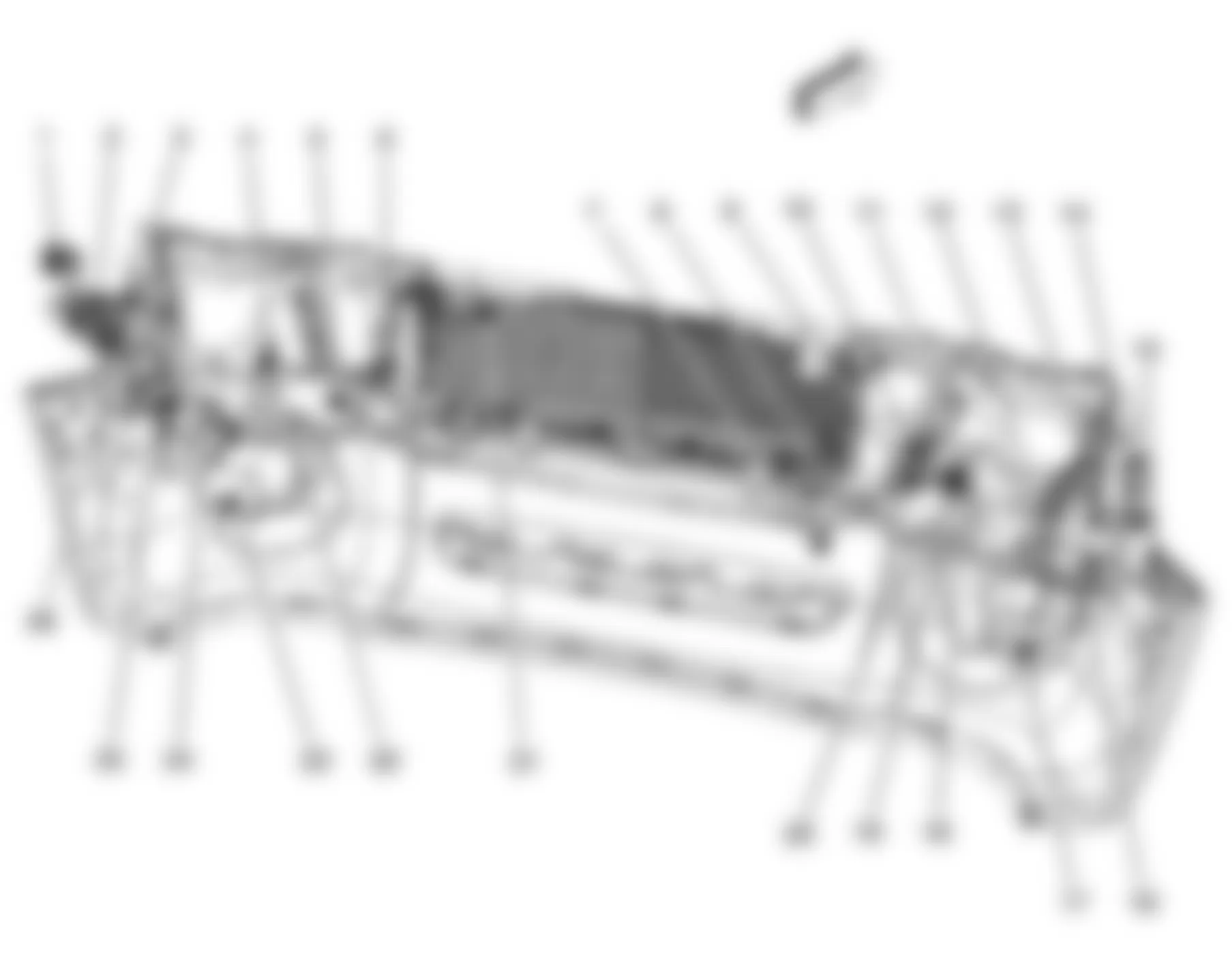 Isuzu Ascender LS 2008 - Component Locations -  Rear Of Front Fascia