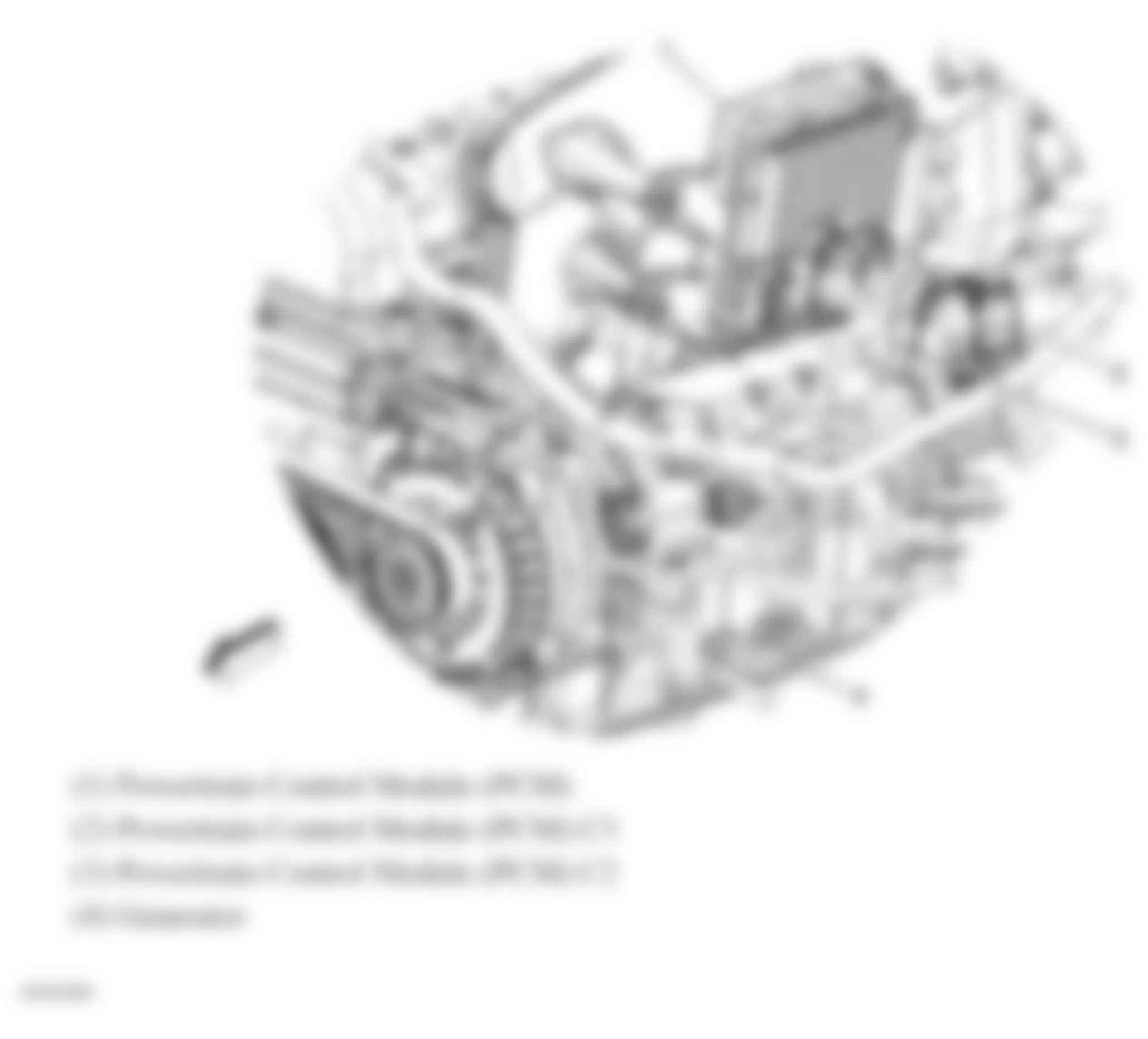 Isuzu Ascender LS 2008 - Component Locations -  Upper Left Side Of Engine