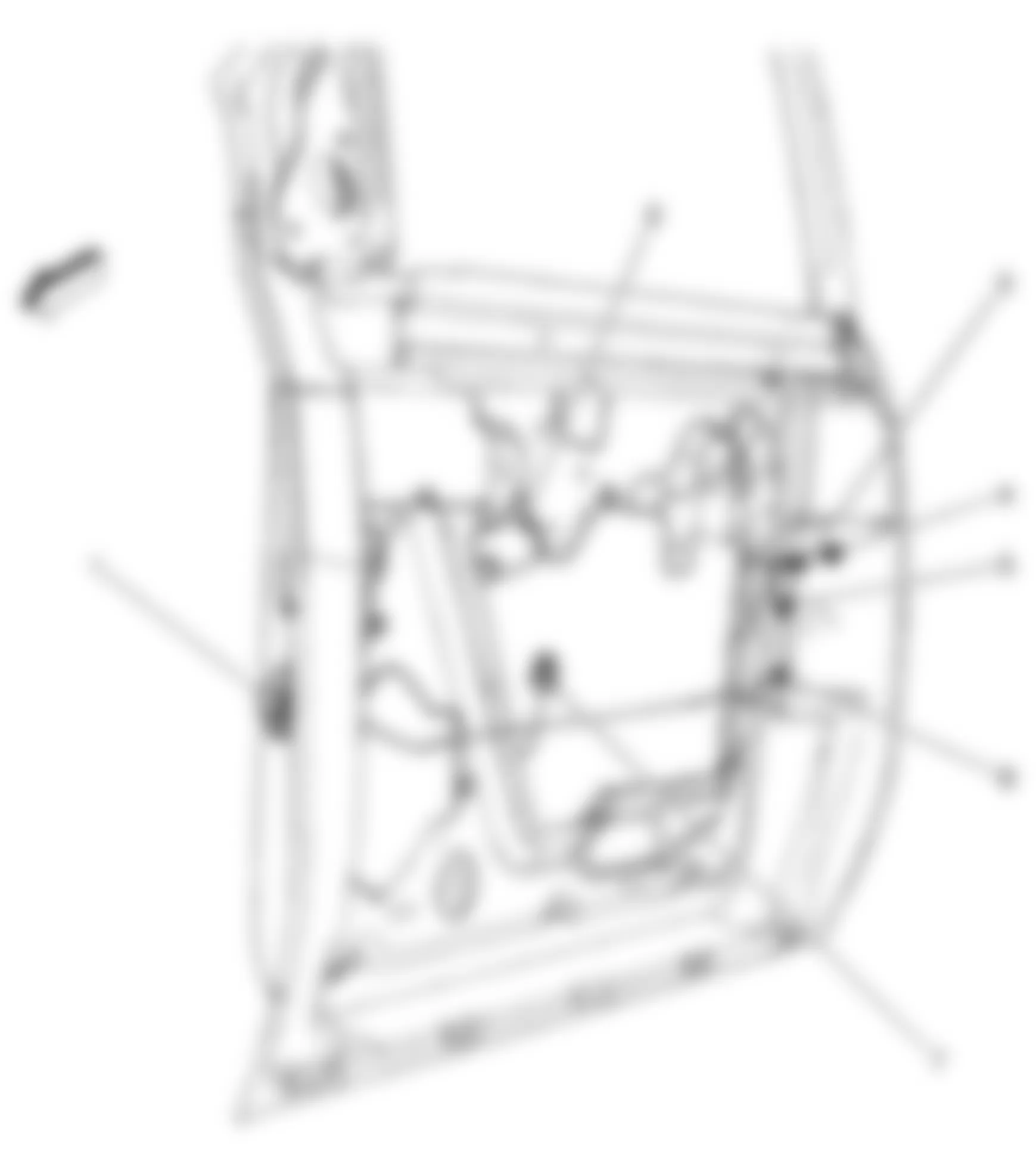 Isuzu Ascender LS 2008 - Component Locations -  Front Door Harness Routing
