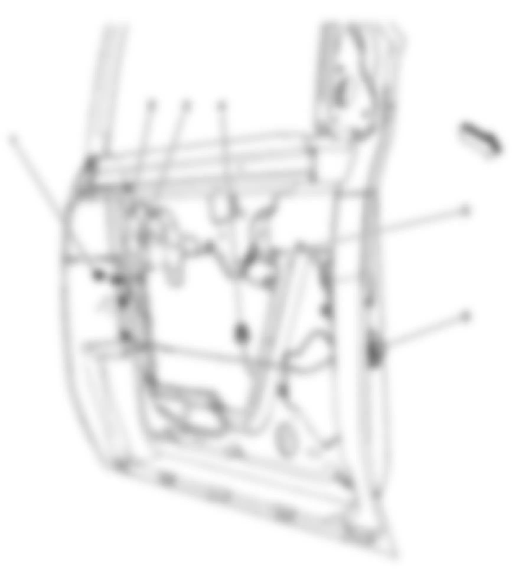 Isuzu Ascender LS 2008 - Component Locations -  Right Front Door Harness Routing
