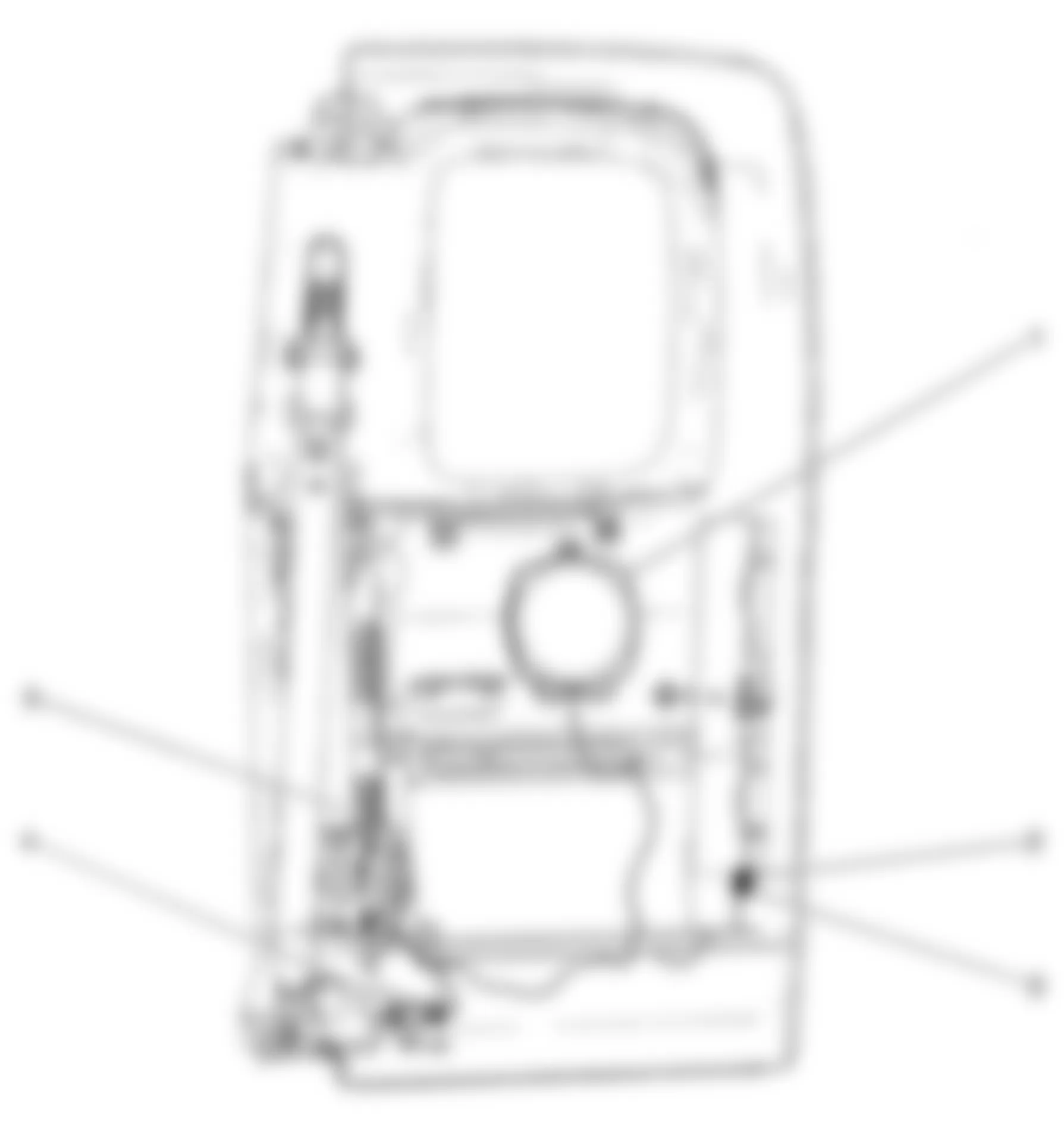 Isuzu i-290 S 2008 - Component Locations -  Right Rear Door (Extended Cab)
