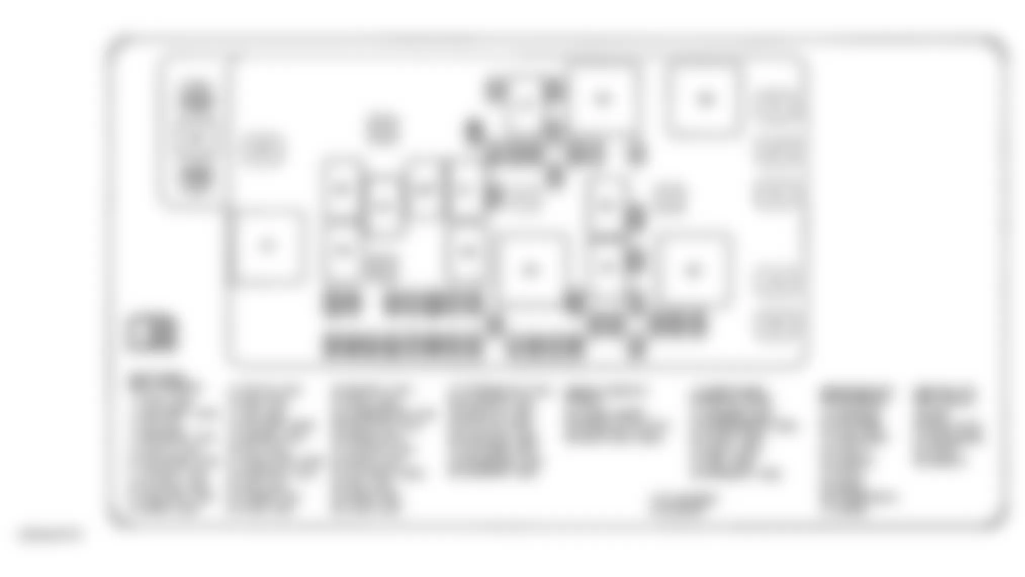 Isuzu i-290 S 2008 - Component Locations -  Underhood Fuse Block Label