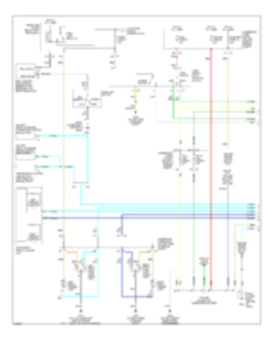 Exterior Lamps Wiring Diagram 1 of 2 for Isuzu Ascender Limited 2005