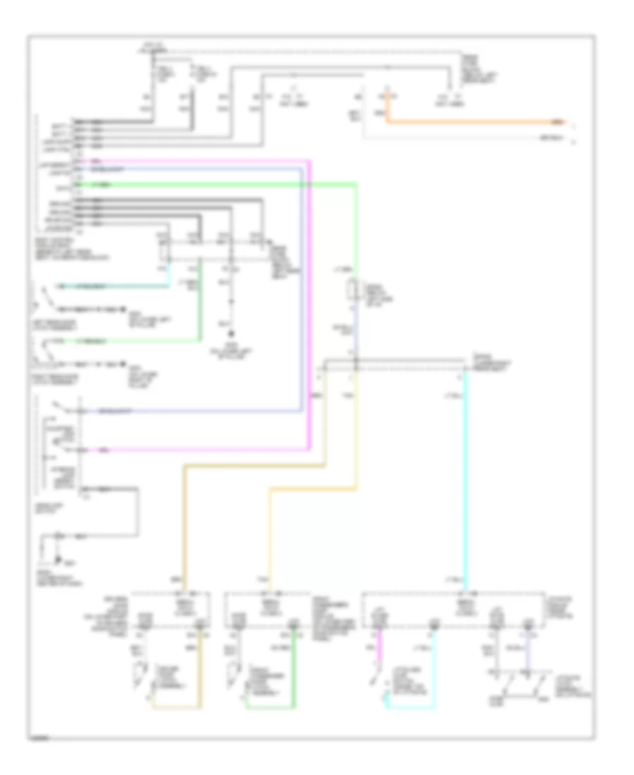 Courtesy Lamps Wiring Diagram 1 of 2 for Isuzu Ascender Limited 2005