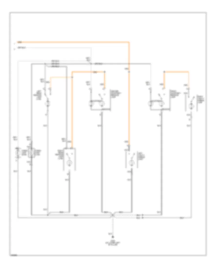 Courtesy Lamps Wiring Diagram (2 of 2) for Isuzu Ascender Limited 2005