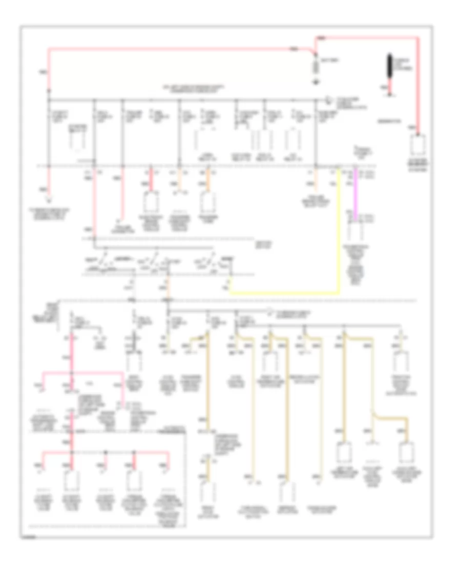 Power Distribution Wiring Diagram 1 of 6 for Isuzu Ascender Limited 2005