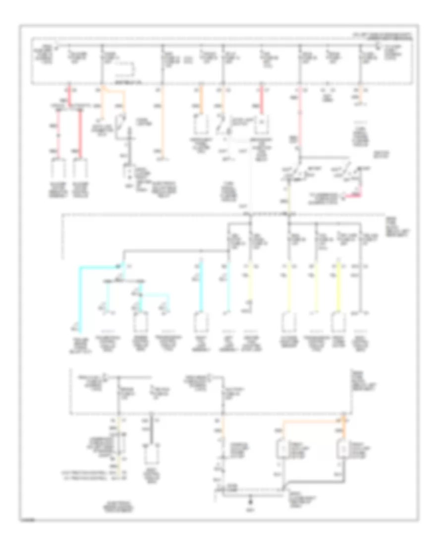 Power Distribution Wiring Diagram (2 of 6) for Isuzu Ascender Limited 2005