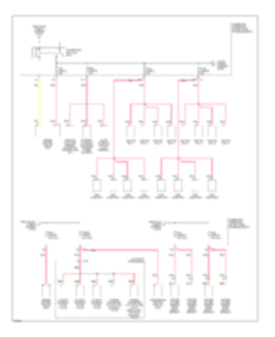 Power Distribution Wiring Diagram (6 of 6) for Isuzu Ascender Limited 2005