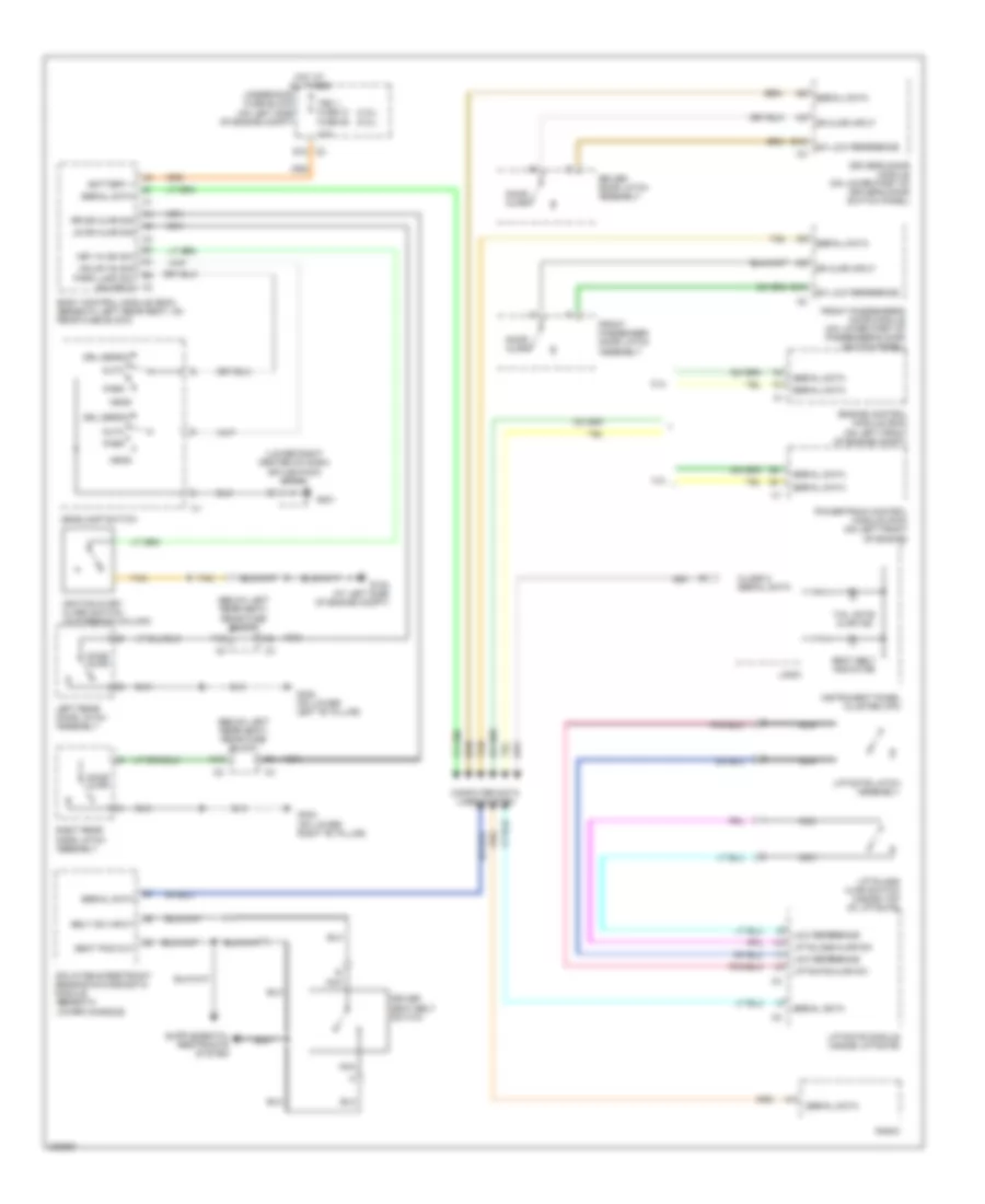 Chime Wiring Diagram for Isuzu Ascender Limited 2005