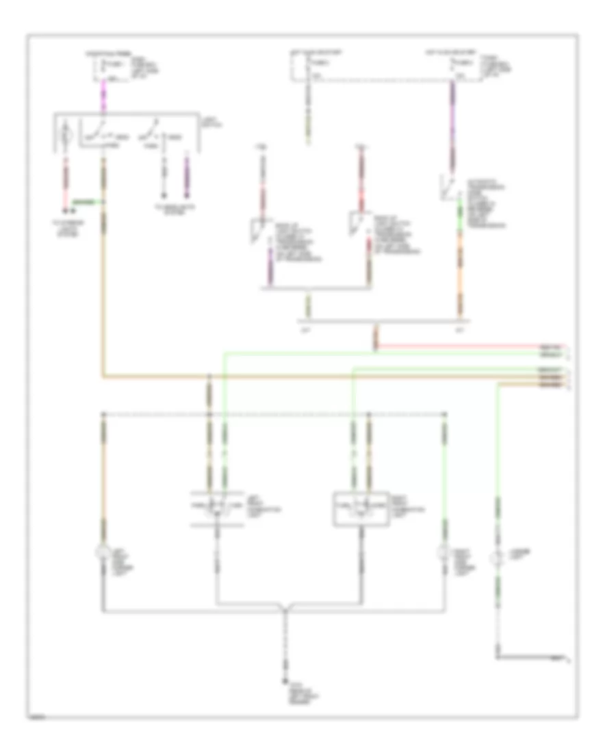 Exterior Lamps Wiring Diagram, Early Production (1 of 2) for Isuzu Rodeo LS 1995