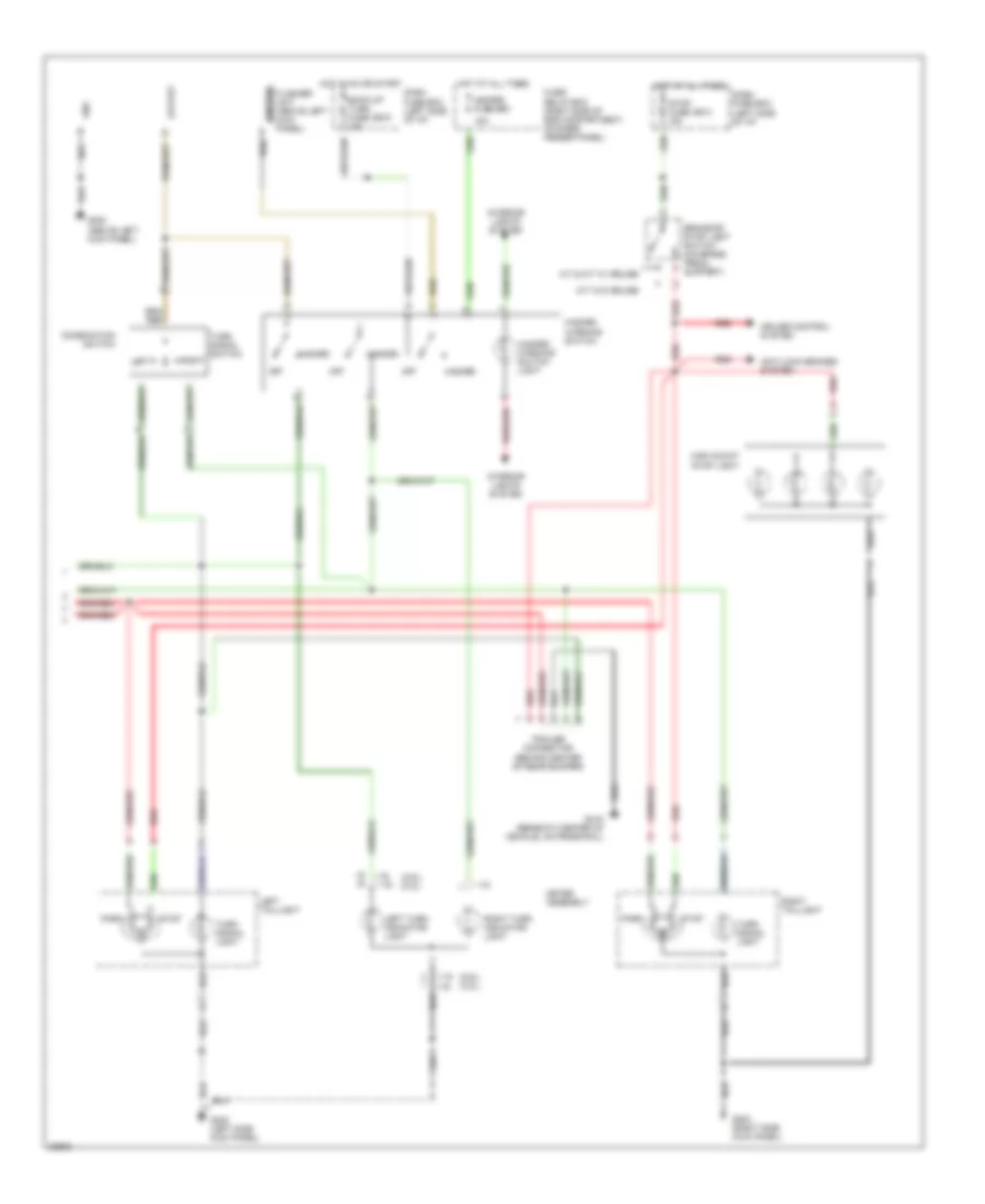 Exterior Lamps Wiring Diagram Late Production 2 of 2 for Isuzu Rodeo LS 1995