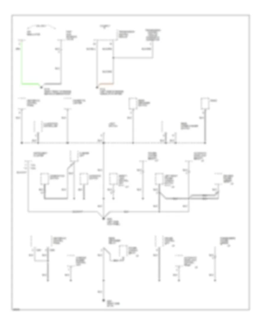 Ground Distribution Wiring Diagram Early Production 3 of 4 for Isuzu Rodeo LS 1995