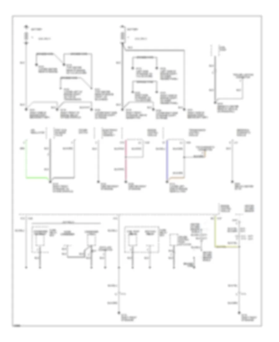 Ground Distribution Wiring Diagram, Late Production (1 of 3) for Isuzu Rodeo LS 1995