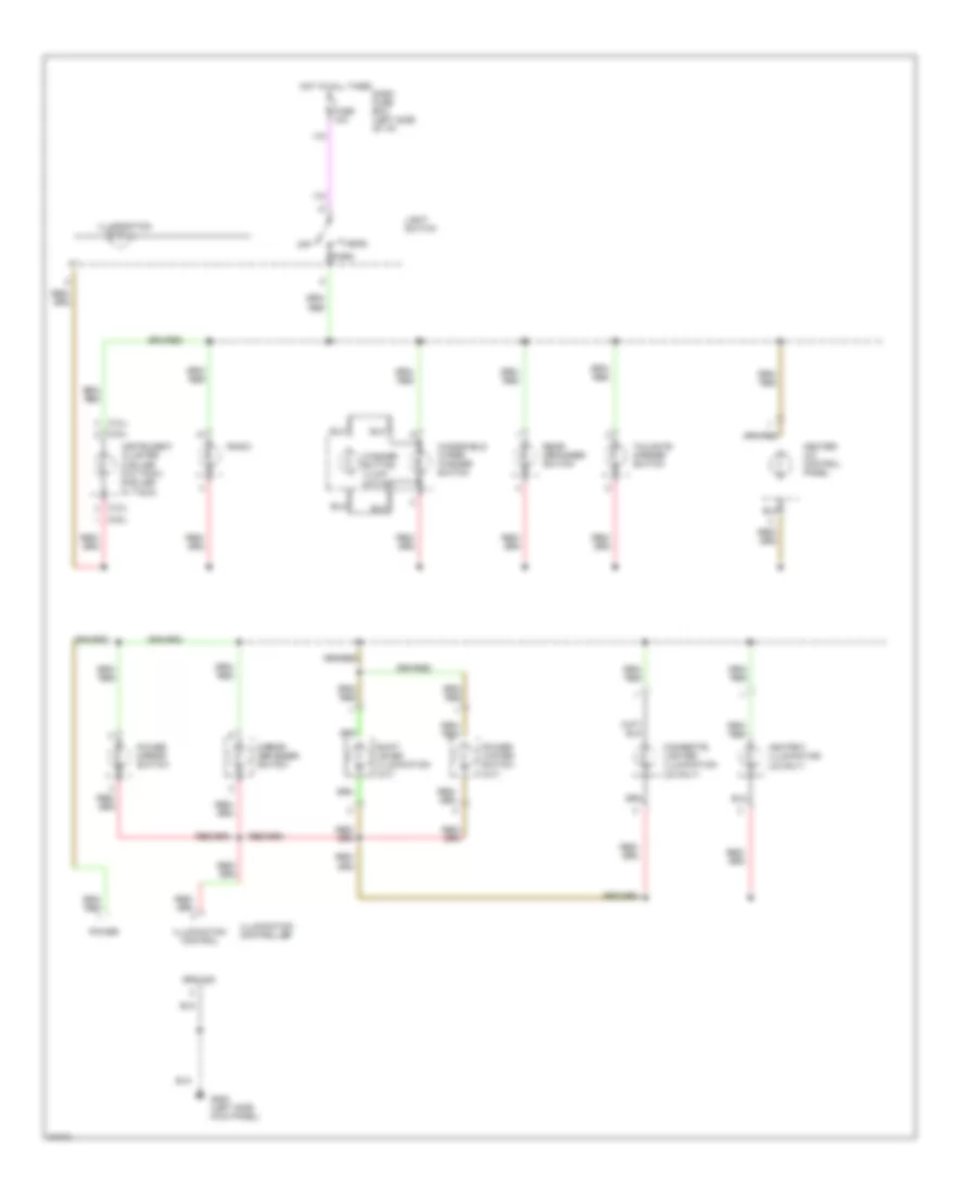 Instrument Illumination Wiring Diagram, Early Production for Isuzu Rodeo LS 1995