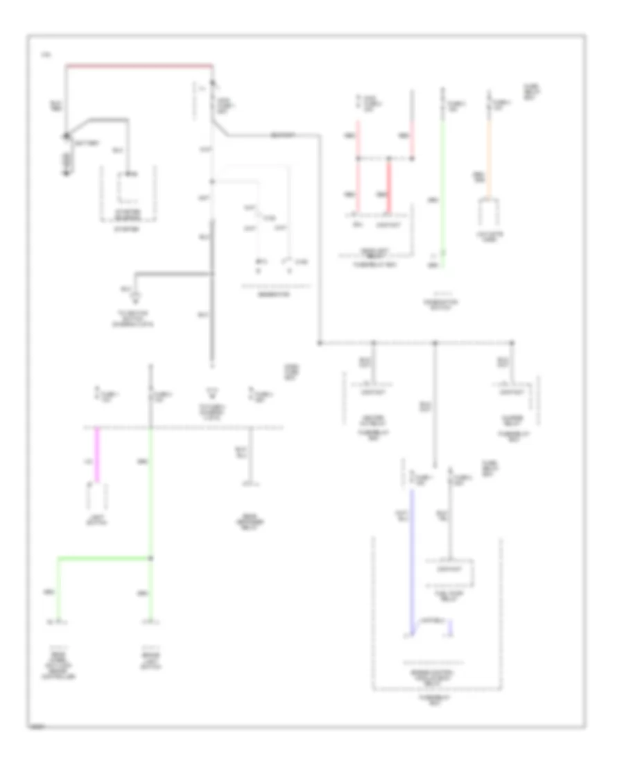 Power Distribution Wiring Diagram Early Production 1 of 6 for Isuzu Rodeo LS 1995