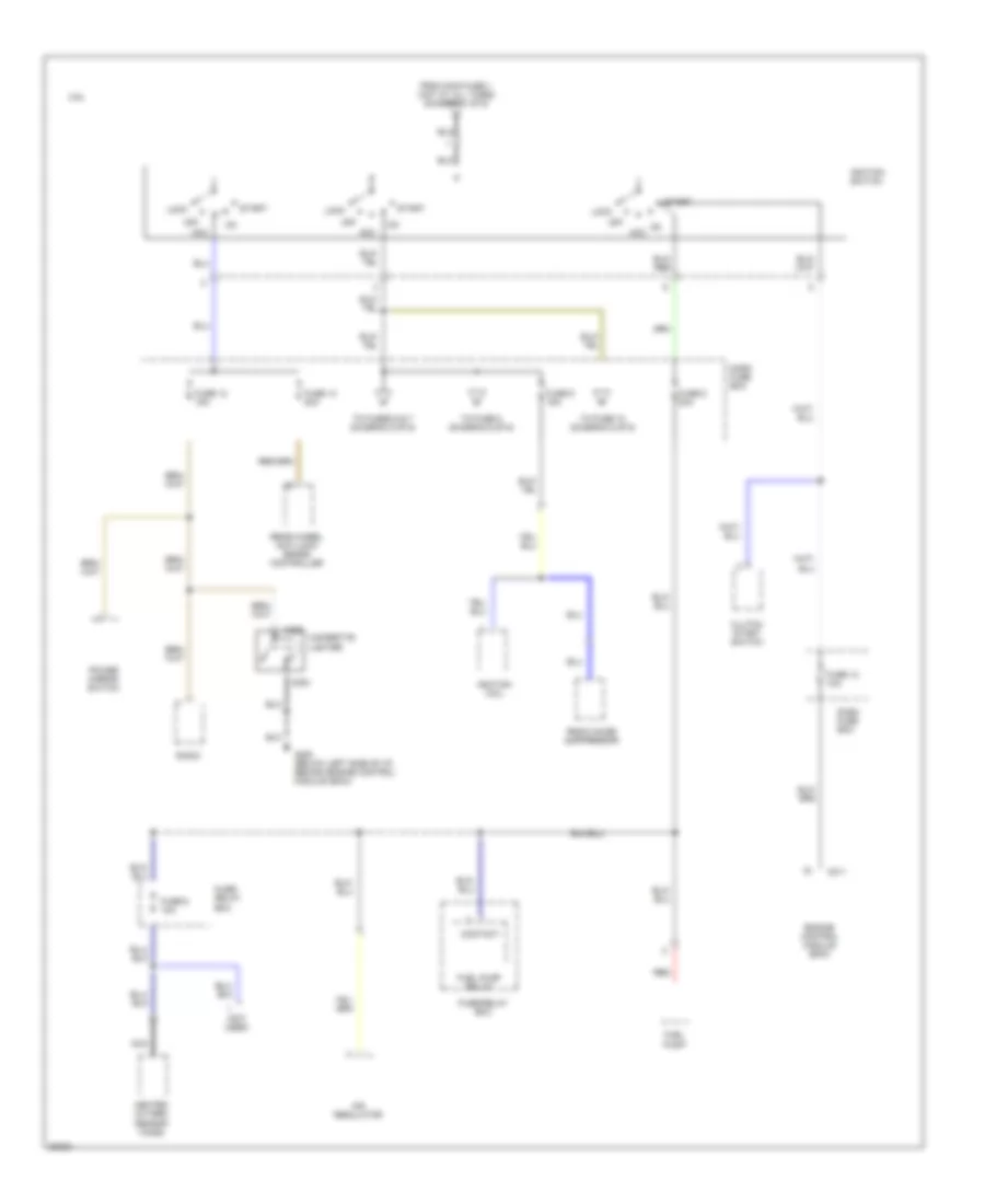 Power Distribution Wiring Diagram, Early Production (2 of 6) for Isuzu Rodeo LS 1995