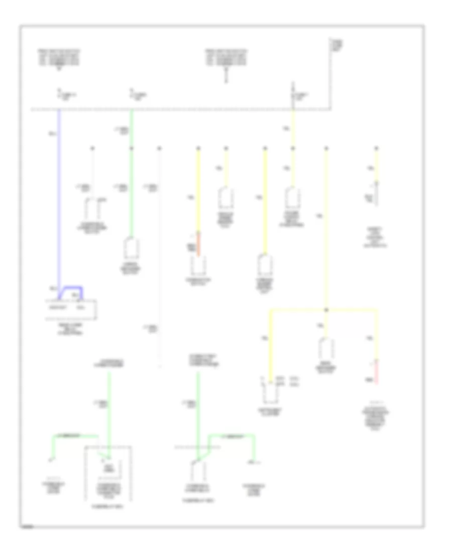 Power Distribution Wiring Diagram, Early Production (5 of 6) for Isuzu Rodeo LS 1995