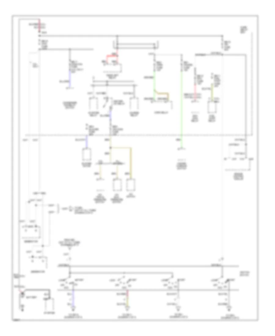 Power Distribution Wiring Diagram Late Production 1 of 3 for Isuzu Rodeo LS 1995