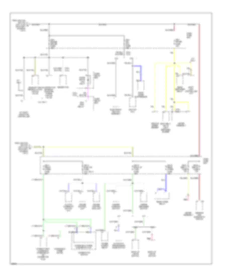 Power Distribution Wiring Diagram Late Production 3 of 3 for Isuzu Rodeo LS 1995