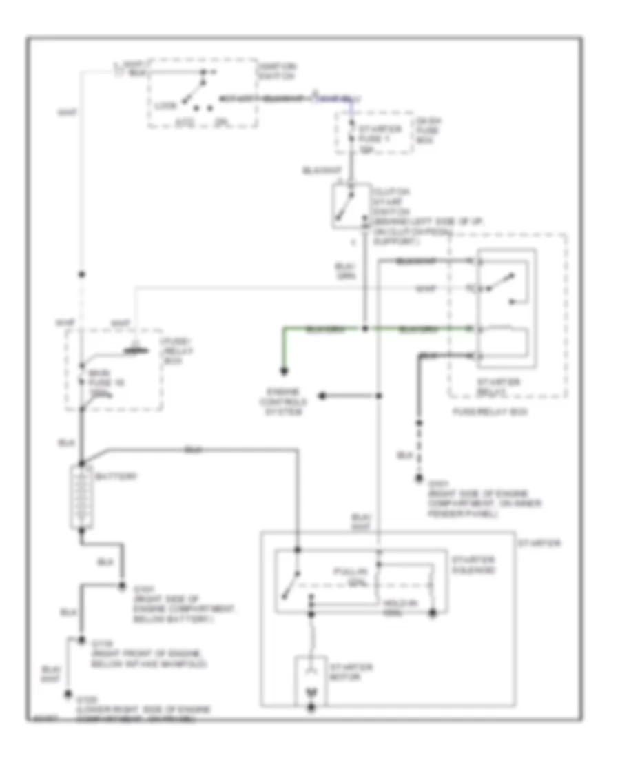 2 6L Starting Wiring Diagram Late Production for Isuzu Rodeo LS 1995