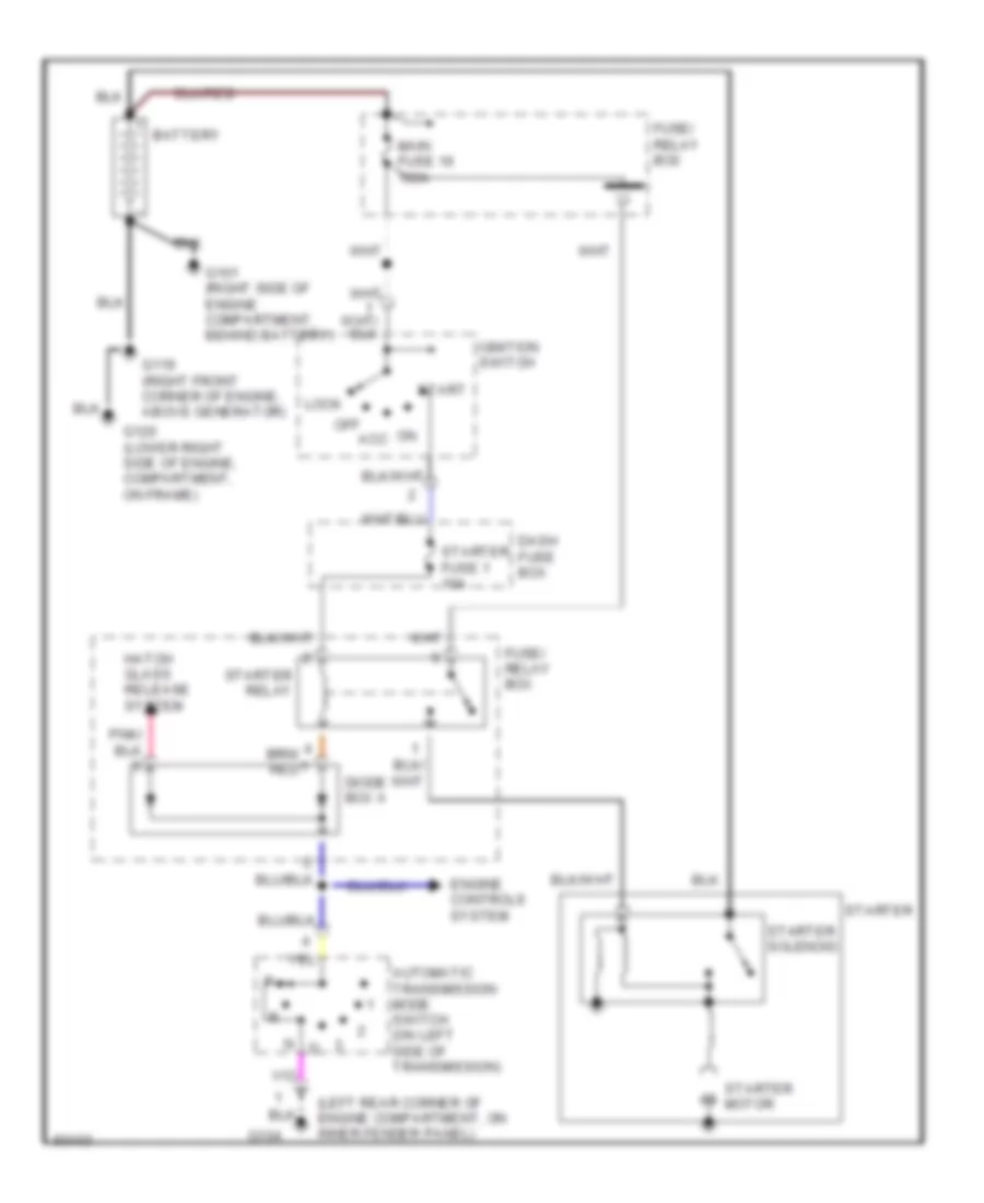 3 2L Starting Wiring Diagram A T Late Production for Isuzu Rodeo LS 1995