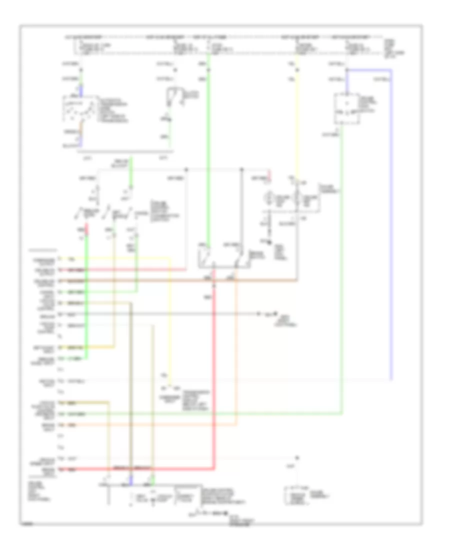 Cruise Control Wiring Diagram Late Production for Isuzu Rodeo S 1995