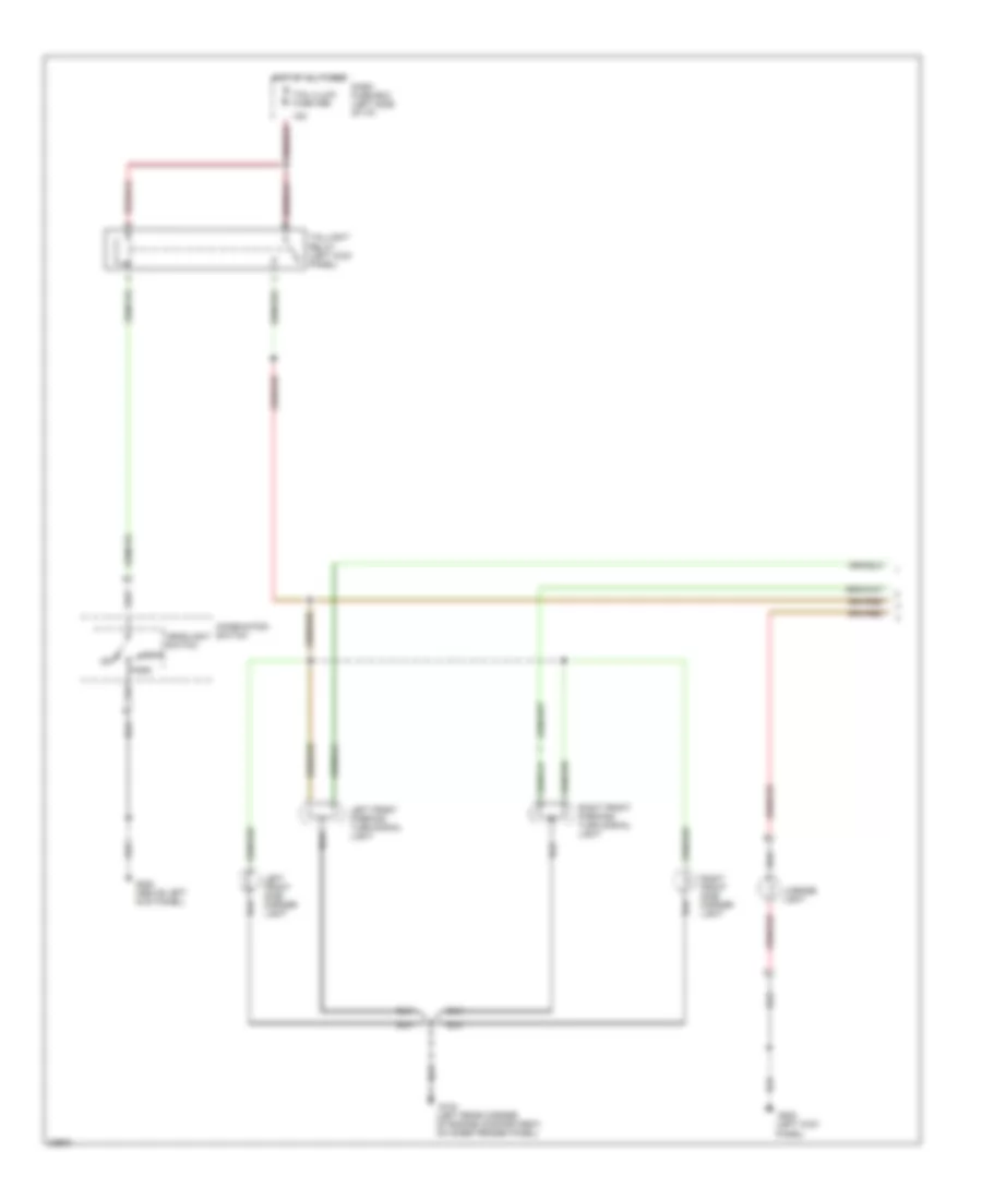 Exterior Lamps Wiring Diagram, Late Production (1 of 2) for Isuzu Rodeo S 1995
