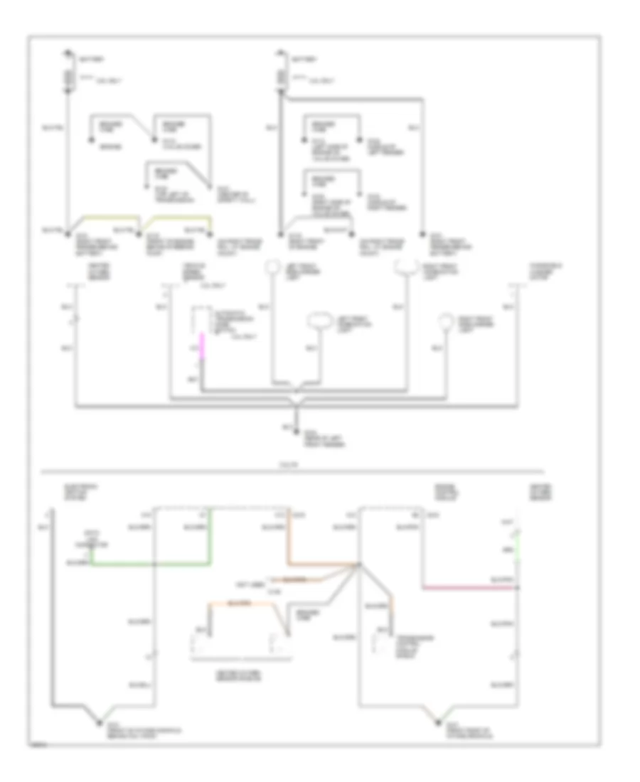Ground Distribution Wiring Diagram Early Production 1 of 4 for Isuzu Rodeo S 1995