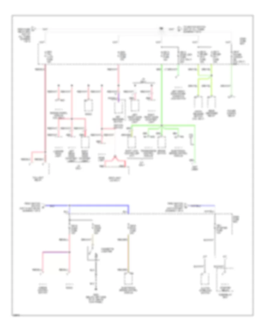 Power Distribution Wiring Diagram Late Production 2 of 3 for Isuzu Rodeo S 1995