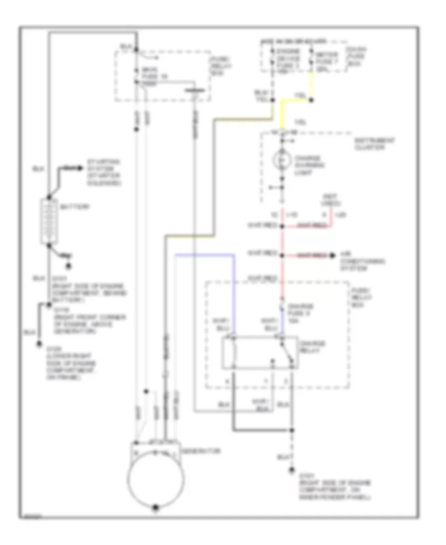 3 2L Charging Wiring Diagram Late Production for Isuzu Rodeo S 1995