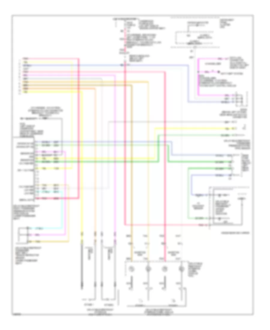 Supplemental Restraints Wiring Diagram 2 of 2 for Isuzu Ascender S 2005