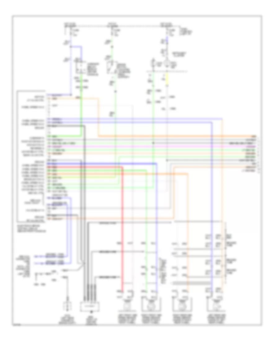 All Wheel ABS Wiring Diagram 1 of 2 for Isuzu Trooper Limited 1995