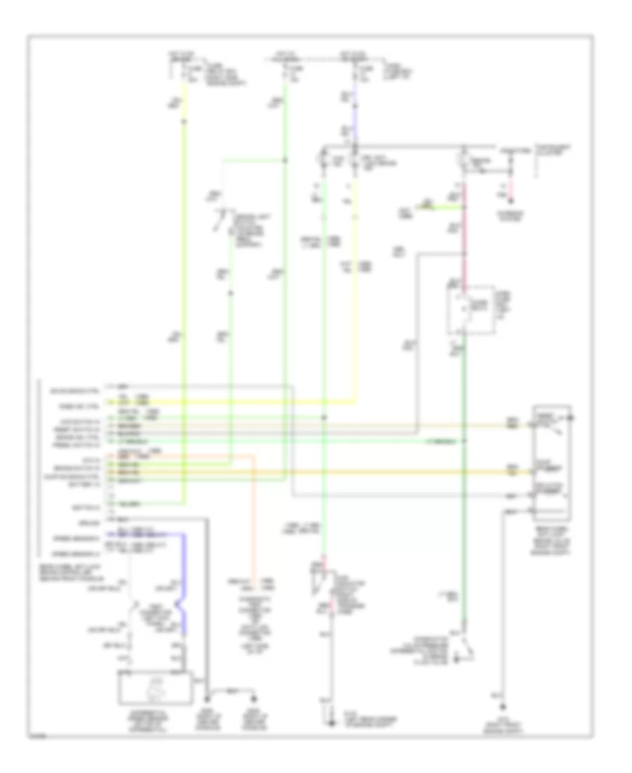 Rear Wheel ABS Wiring Diagram for Isuzu Trooper Limited 1995